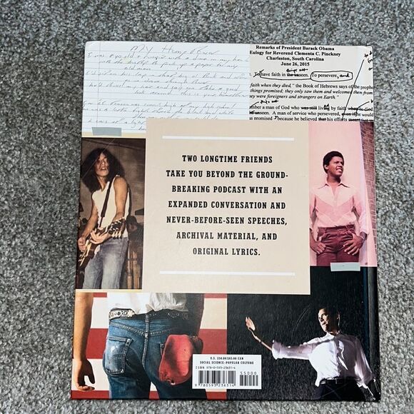 New Book: Renegades - Born in the USA Bruce Springsteen Barak Obama Big $50 - Picture 2 of 2